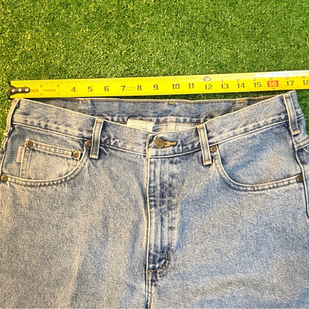 Carhartt Blue Straight Jeans Classic Style - Picture 6 of 8